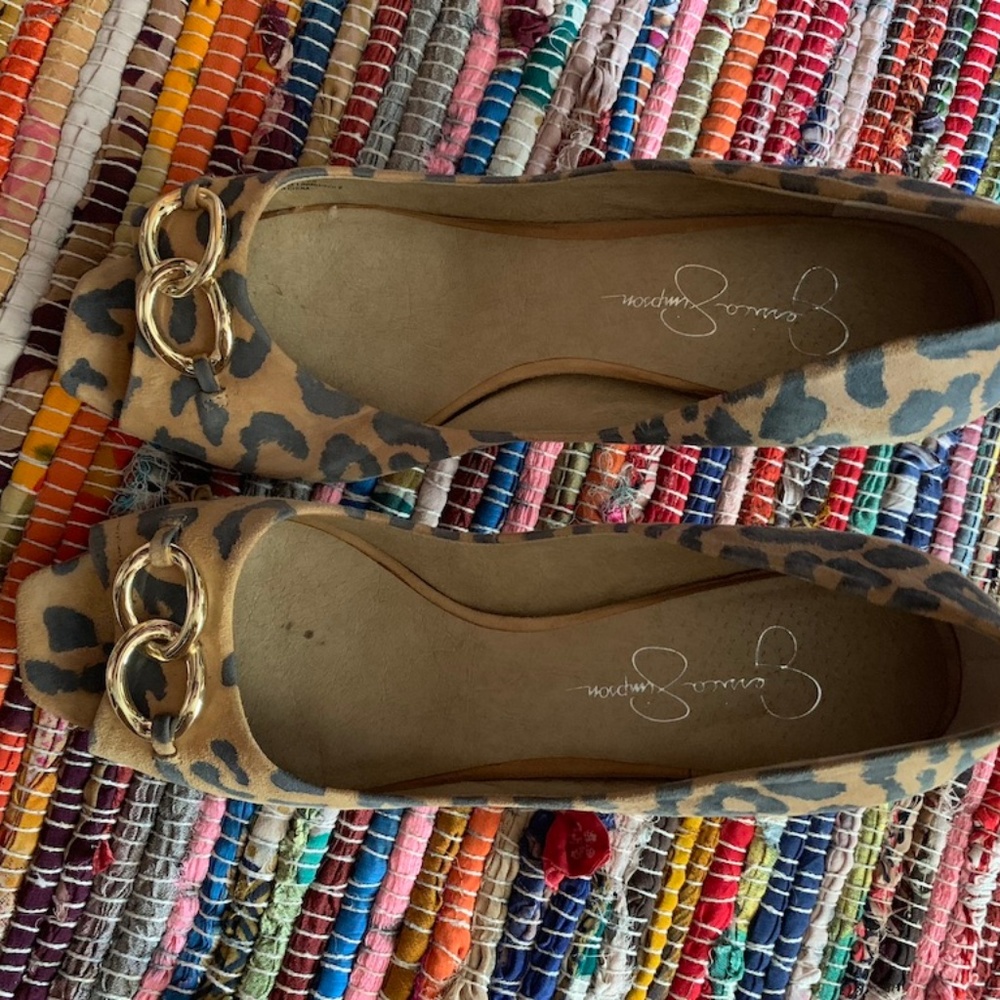 Jessica Simpson Leopard Print Heels